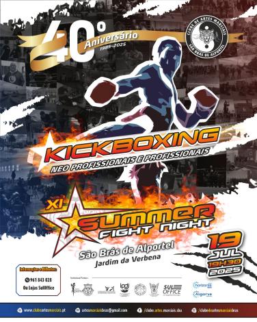 Cartaz XI Summer Fight Night - 2025