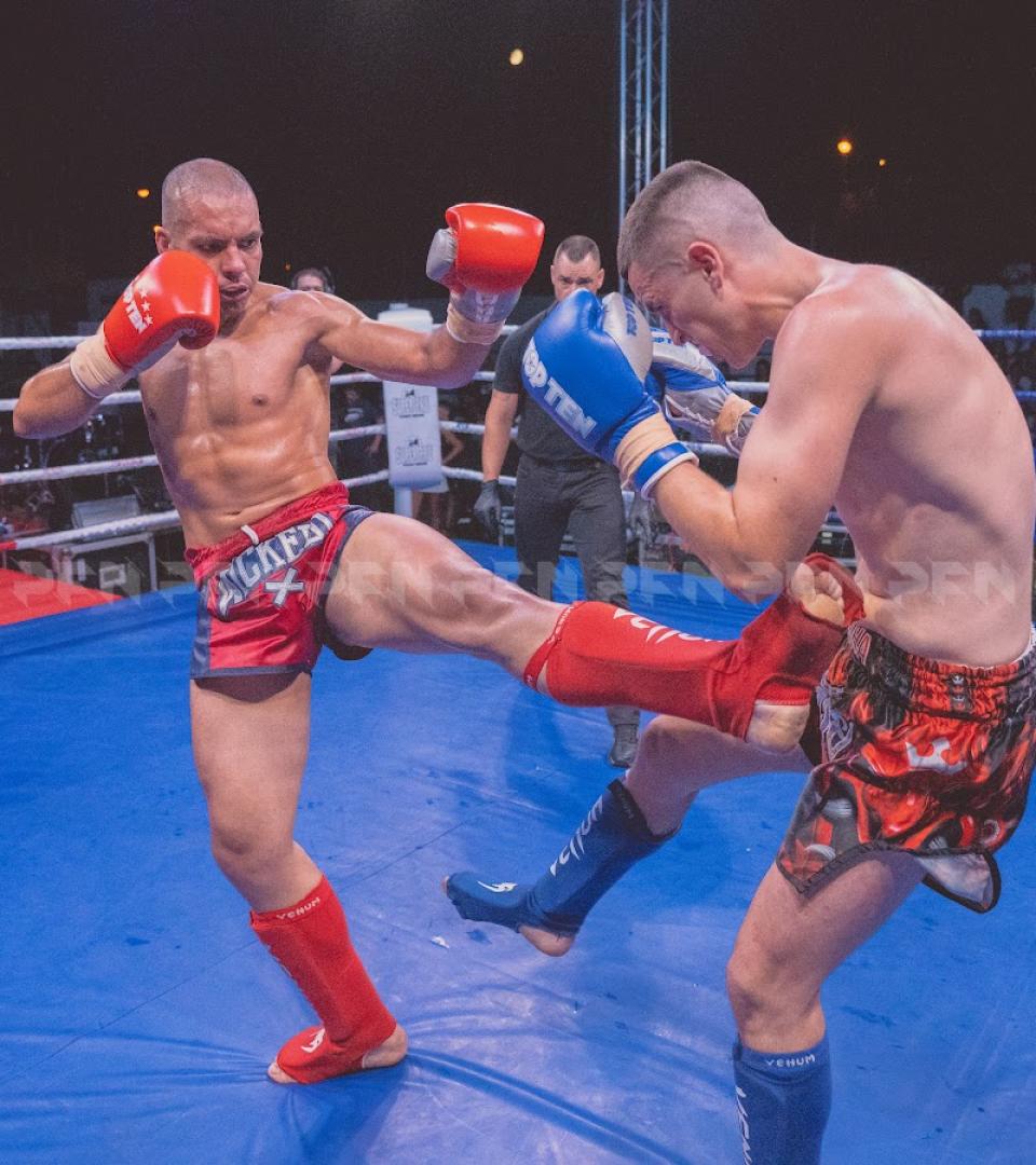 Num dos Combates da noite - Jorge Santos VS Sérgio Molina